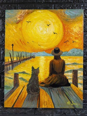 Michele Luna (1980) - Sinfonia del giallo, Antiquités & Art, Art | Peinture | Classique