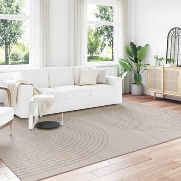 vidaXL Binnen kleed GALATI Beige 340 x 240 cm Polyester, Verzenden, Nieuw