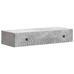 vidaXL Wandgemonteerde Zijtafel Betongrijs 87,5 x 34,5 x 17, Huis en Inrichting, Kasten | Overige, Verzenden, Nieuw
