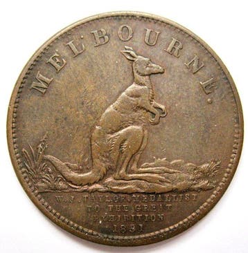 Australië. 1/2 Penny 1851 - W.J. Taylor Melbourne – Merchant