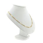 Gouden valkenoog schakelketting, Ophalen of Verzenden, Gebruikt, Overige kleuren, Goud