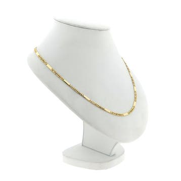 Gouden valkenoog schakelketting, Handtassen en Accessoires, Kettingen, Ophalen of Verzenden, Gebruikt, Goud, Goud