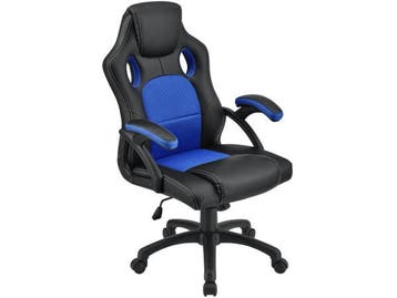 Veiling - Racing Bureaustoel / Gamestoel Montreal - Blauw, Nieuw
