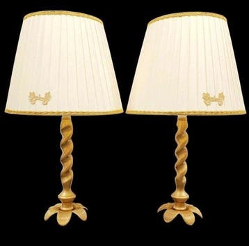 Maison Charles style - Lampe de table (2) - Laiton