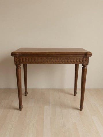 Table de jeux - Bois dur - Style Louis XVI