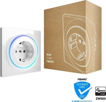 FIBARO Walli Outlet Type F Slim Stopcontact, Verzenden
