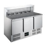 Pizzawerkbank | 402L | 3 Deuren (1/1 GN) | Boven 8x 1/6 GN, Verzenden, Nieuw in verpakking