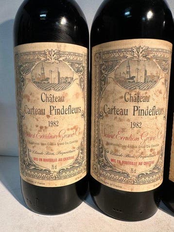 1982 Chateau Carteau Pin de Fleurs, Chateau Teillac &, Nieuw