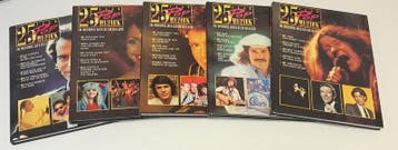 Verzameling van 5 Boeken: 25 jaar Popmuziek in Woord Beeld G, Verzenden