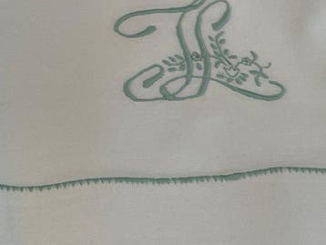 ricami fatti a mano - Drap de lit (3) - 266 cm - 237 cm -