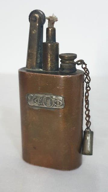 WW1/WW2 Trench Art Lighter - Handmade from Brass - Zonder, Nieuw