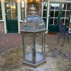 Lantaarn - Candle Lantern - 43 cm - Glas, Metaal