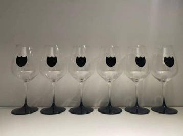 Riedel - Dom Perignon - Champagneglas (6) - met een zwarte