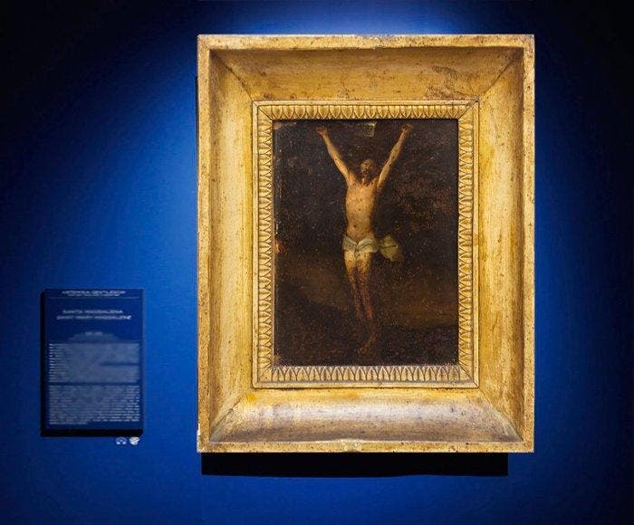 Scuola Italo-Fiammingo (XVII) - Cristo Crocifisso, Antiquités & Art, Art | Peinture | Classique