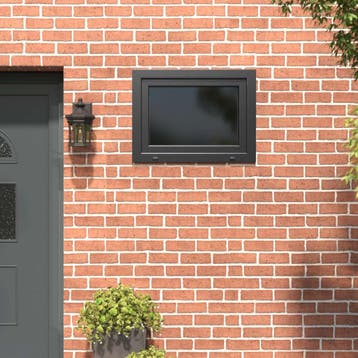 vidaXL Kleur binnenkant kelderraam Wit RISOR 80 x 60 cm, Verzenden, Nieuw