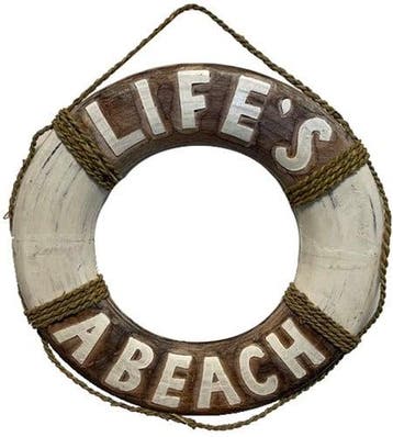 Redddingsboei Boei Naturel Lifes a Beach 40cm, Nieuw