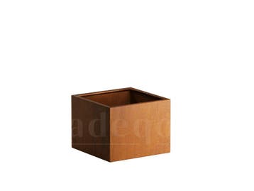 Adeqo cortenstaal plantenbak vierkant 80 x 80 x 60 cm, Verzenden, Vierkant, Nieuw, Balkon