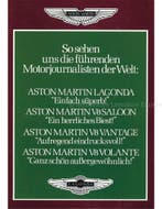 1982 ASTON MARTIN V8 SALOON | VANTAGE | VOLANTE BROCHURE