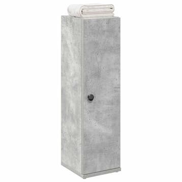 vidaXL Badkamerkast met rolhouder 20,5x22x72 cm betongrijs, Verzenden, Nieuw