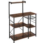 tectake Keukenrek Crawley 90x40x131,5cm - Industrieel hout d, Verzenden, Nieuw