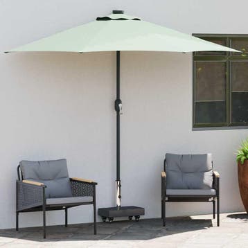 vidaXL Parasolvoet 25 kg Zwart Graniet Rechthoekig, Verzenden, Nieuw