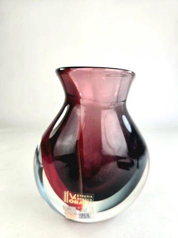 Oball - Vaas - Sommerso - Muranoglas - Rubino