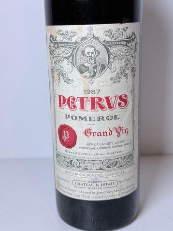 1987 Petrus - Pomerol - 1 Bouteille (0,75 l), Nieuw