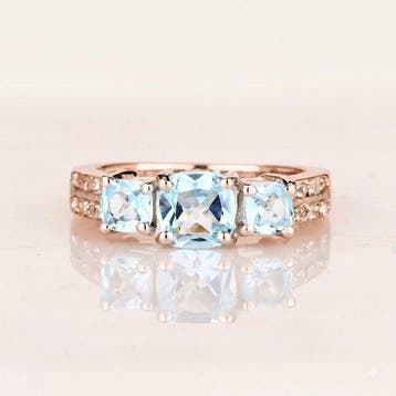 Zonder minimumprijs - 2-delige sieradenset Zilver - 2.26ct., Handtassen en Accessoires