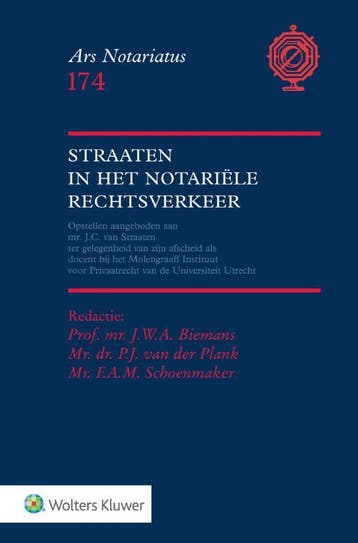 Straaten in het notariële rechtsverkeer / Ars notariatus /, Boeken, Verzenden, Zo goed als nieuw