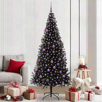 vidaXL Kerstboom Zwart 210 cm PVC, Verzenden, Nieuw