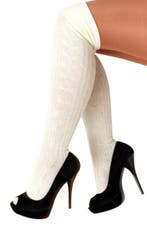 Sokken Piet Gebroken Wit 38-41 Gebreide Pietensokken Lange K, Kleding | Dames, Ophalen of Verzenden, Nieuw