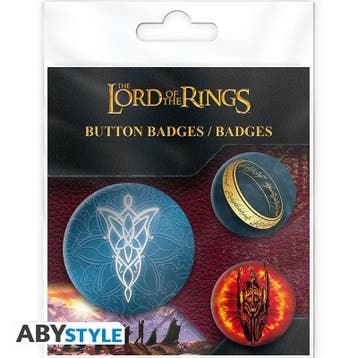 Lord of the Rings Middle Earth Badge Pack (4x), Ophalen of Verzenden