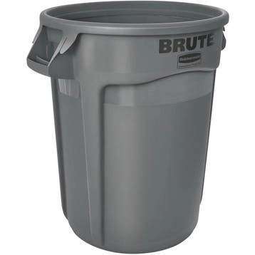 Afvalbak | BRUTE | Kunststof | Grijs | 121.1L | Open |, Verzenden