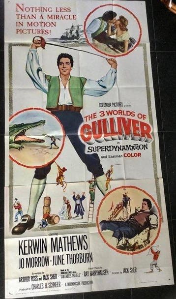 The Three Worlds of Gulliver (1960) - U.S. three sheets