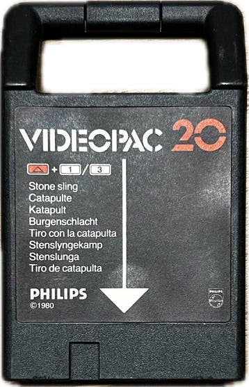 Videopac 20: Stone sling (Cart Only), Verzenden