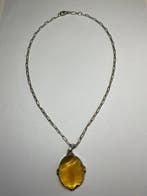 Sans prix de réserve - Collier avec pendentif Argent Citrine