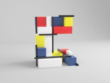 Cess - C for Mondrian — The Artphabet (No Reserve)