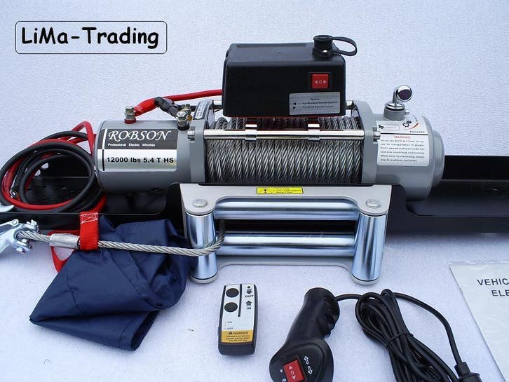 ROBSON 24V 12000 lbs 5.4T snelloper + access. + montageplaat, Auto diversen, Autosport-onderdelen, Nieuw, Ophalen of Verzenden