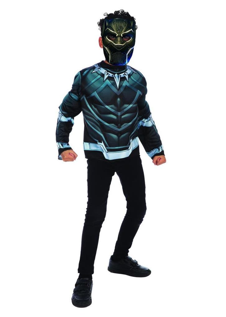 Black Panther Kostuum Kind 7/8 jaar, Kinderen en Baby's, Carnavalskleding en Verkleedspullen, Nieuw, Verzenden