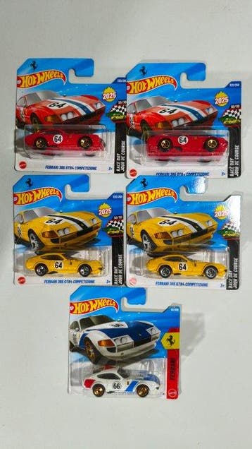 Hot Wheels, Maxi Lotto 128 modelli Treasure Hunter, Ferrari,, Nieuw