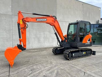 Veiling: Rupsgraafmachine Doosan DX55-9C Diesel 2018, Ophalen