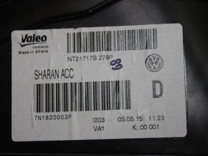 Kachelhuis Volkswagen Sharan O117603, Auto-onderdelen, Airco en Verwarming