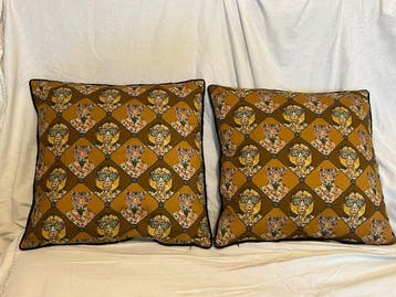 Gucci 2 Cuscini Gucci - GG - cotone 50cm - Coussin (2), Huis en Inrichting, Nieuw