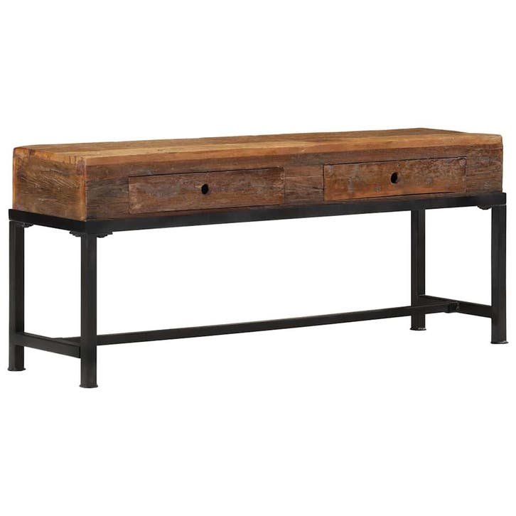 vidaXL Tv-meubel 110x30x46 cm massief gerecycled hout, Huis en Inrichting, Kasten |Televisiemeubels, Nieuw, Verzenden