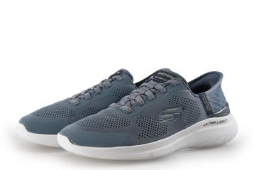 Skechers Instappers in maat 41 Blauw, Overige typen, Zo goed als nieuw, Skechers, Verzenden