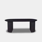 Tafel Plat Ovaal Eikenhout  Half Rond  280x100, Nieuw