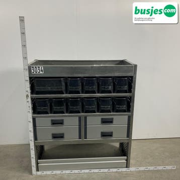 Aluca bedrijfswageninrichting 1010x420x1150mm (3034), Verzenden