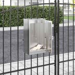 vidaXL Brievenbus met opslag Zilver 30 x 20 x 55 cm, Verzenden