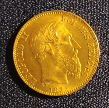 België. Leopold II. 20 Francs 1875 (Zonder minimumprijs)