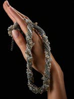 Labradoriet multistreng halsketting en armband – Boho